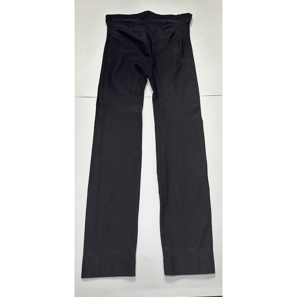 Cynthia Rowley Leggings Black With Design And Bow Heavy Weight - Picture 2 of 8